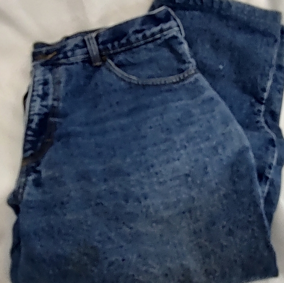 Men's Guide Gear Flannel Lined Denim Blue Jeans size 36 x 29 Cold Winter Wear - Picture 5 of 6